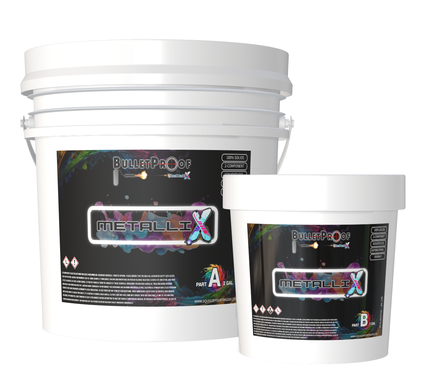 Bulletproof: MetalliX 100% Solids Epoxy - 3 Gallon Kit